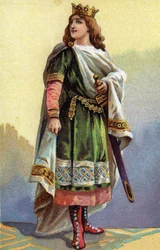 Retrato de Clotario III, rey de los francos