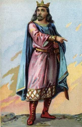 Retrato de Clotario II, Rey de los Francos (584-629).