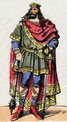 Retrato de Clodoveo I (ca. 466-511), Rey de los Francos.