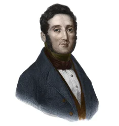 Retrato del Conde Hippolyte Francois Jaubert (1798-1874), político y botánico francés. en “Libro de Oradores” de Louis de Cormenin Timon. 1842. Colección privada.
