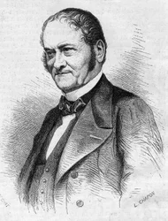 Retrato del Dr. Jules Cabarrus (1801-1870), médico francés. Grabado en “Le Monde Illustré” n°685 del 28 de mayo de 1870.