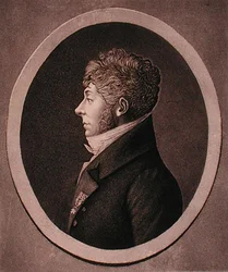 Retrato de Etienne-Nicolas Mehul (1763-1817) grabado por Edme Quenedey (1756-1830) (grabado)