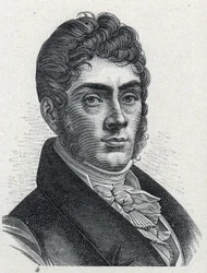 Retrato de Etienne Nicolas Mehul (1763-1817) compositor francés. Grabado de 1889. Colección privada.