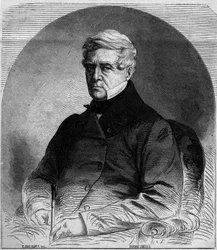 Retrato de Etienne Pasquier (1767-1862), político francés. Grabado en “Le Monde Illustré” n°275 del 19 de julio de 1862.
