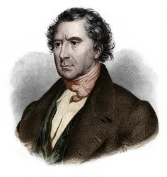 Retrato de François Arago (1786-1853), matemático, físico, astrónomo y político francés. en “LIBRE DES SPORERS” de Louis de Cormenin Timon. 1842. Colección privada.