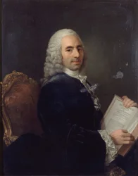 Retrato de François Quesnay (1694-1774) médico de Luis XV y fisiocrático, después de 1743 (óleo sobre lienzo)