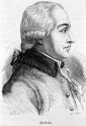Retrato de Francois de Croix Conde de Clerfayt (o Clairfayt), mariscal de campo austriaco (1733-1798) - en "L