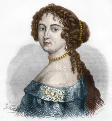 Retrato de Françoise Athénaïs de Rochechouart Mortemart, Marquesa de Montespan (1640-1707). Grabado de 1879.