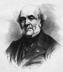 Retrato de Frédéric Auguste Demetz (1796-1873), abogado francés, fundador de la colonia agrícola y penitenciaria de Mettray destinada a rehabilitar a jóvenes delincuentes. Grabado en “Le Monde Illustré” n°866 del 15 de noviembre.