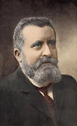 Retrato del político francés, Jean Jaurès (1859-1914)