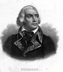 Retrato del General Charles Pichegru (1761 - 1804) - en "Revolución francesa" de Thiers. Siglo XIX