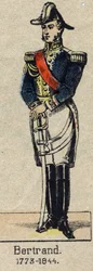 Retrato del General Henri-Gatien Bertrand (1773-1844), Conde del Imperio. Imagen de Epinal de finales del siglo XIX.