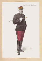 Retrato del general Jacques Duchesne (1837-1918) (grabado)
