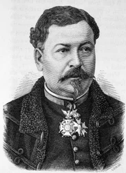 Retrato del General Jean Auguste Margueritte (1823 - 1870, muerto en la Batalla de Sedan), padre de Paul y Victor Margueritte - en 