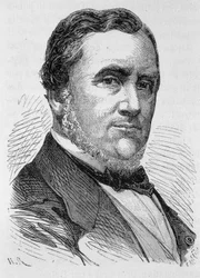 Retrato de Henri Dupuy de Lôme, ingeniero de ingeniería marítima francesa (1777 - 1885), constructor del primer acorazado francés “La Gloire” - en “La Historia de Francia” de Henri Martin