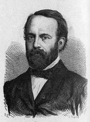 Retrato de Henri Sainte-Claire Deville (1814 - 1876) - en "Álbum de Ciencia; eruditos ilustres; Grandes descubrimientos" 1896
