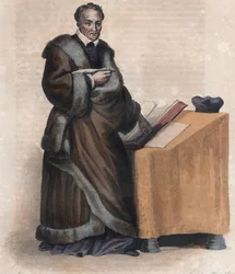 Retrato de Jacques Amyot (1513-1593), obispo, escritor y traductor francés