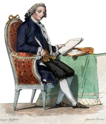 Retrato de Jean-Baptiste-Louis Gresset (1709-1777), poeta y dramaturgo francés