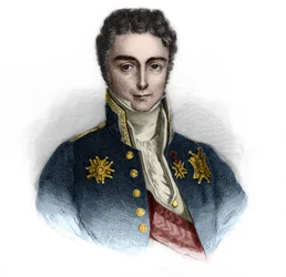 Retrato de Jean-Baptiste Sylvere Gay, Vizconde de Martignac (1778-1832), estadista francés. en “LIBRO DE ORADORES” de Louis de Cormenin Timon. 1842. Colección privada.