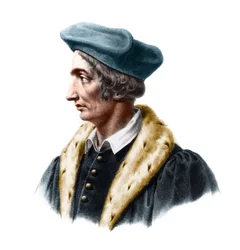 Retrato de Jean Fernel (1497-1558), médico, astrónomo y matemático francés