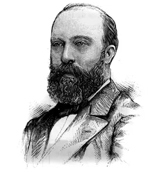 Retrato de Jean Marie Ferdinand Sarrien (1840-1915), político francés. Grabado en "Le Monde Illustré", 16 de enero