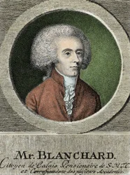 Retrato de Jean Pierre (Jean-Pierre) Blanchard (1753-1809), aeronauta francés