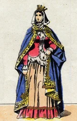 Retrato de Jeanne de Boulogne, esposa de Felipe V el Largo (1294 - 1322)