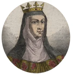 Retrato de Juana de Francia (1464-1505) (o de Valois) Reina de Francia Esposa de Luis XII - Juana de Francia y Valois (1464-1505)
