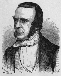 Retrato de John Watkins Brett, industrial británico - en "Álbum de Ciencia; eruditos ilustres; Grandes descubrimientos" 1896