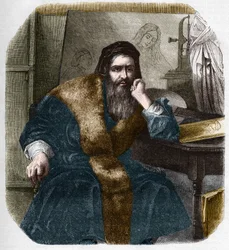 Retrato de Leonardo da Vinci (Leonardo da Vinci) (1452-1519)
