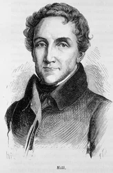 Retrato de Louis-Mathieu Mole - Retrato de Louis Mathieu, Conde de Mole (1781-1855), político francés - en 