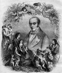 Retrato de Louis Benoit Guersant (1777-1848), médico francés.