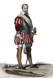Retrato de Louis Des Balbes de Berton de Crillon (1543-1615), soldado francés llamado el hombre sin miedo