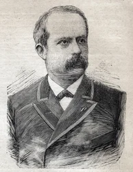 Retrato de Louis Lépine (1846-1933), prefecto de París, en "Le Petit Parisien" el 23/07/1893 (grabado)