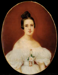 Retrato de Marie-Célestine De Gas, madre de Edgar Degas, c.1832-34