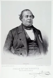 Retrato del político martiniqueño Cyrille Charles Auguste Bissette (1795-1858), gran defensor de la abolición de la esclavitud en Francia. Grabado del siglo XIX. Chartres, Museo de Bellas Artes