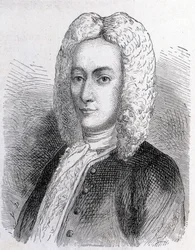 Retrato de Mathieu Dutilh (1715-1791) - en "Álbum de Ciencia; eruditos ilustres; Grandes descubrimientos" 1896