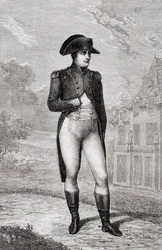 Retrato de Napoleón Bonaparte, de Histoire de la Révolution Française por Louis Blanc