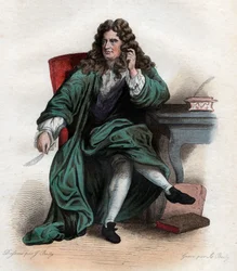 Retrato de Nicolás Boileau Despréaux (1636-1711), poeta y crítico francés.