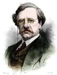 Retrato de Nils Adolf Erik (Eric) Barón Nordenskjold (Nordenskiold) (1832-1901), naturalista y explorador sueco. Grabado en “Le Monde Illustré” n°1178 del 25 de octubre