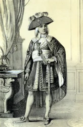 Retrato de Paul de Barras (1755-1829), político francés - en “Galerie historique de la Revolution francaise” de Albert Maurin