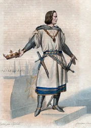 Retrato de Felipe II Augusto (1165-1223), Rey de Francia