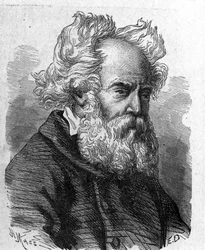 Retrato de Pierre-Louis-Frederic Sauvage (1785-1857), inventor francés de la hélice - en "Álbum de la Ciencia; científicos ilustres; Grandes descubrimientos" 1896