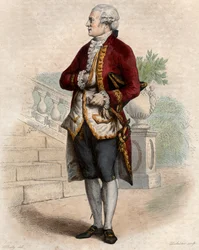 Retrato de Pierre Augustin Caron de Beaumarchais (1732-1799), relojero, inventor, músico, diplomático y escritor francés
