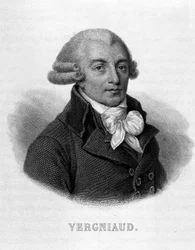 Retrato de Pierre Victurien Vergniaud (1753-1793), político francés - en “Revolución francesa” de Thiers