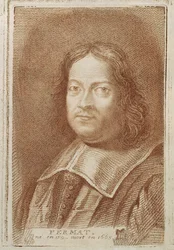 Retrato de Pierre de Fermat (1601-1665) de Histoire des Mathématiciens por Alexandre Saverien, mediados del siglo XVIII