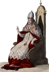 Retrato del Papa Silvestre II (c. 938-1003)