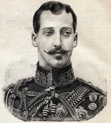 Retrato del príncipe Alberto Víctor (1864-1892), duque de Clarence y Avondale y nieto de la reina Victoria de Inglaterra, del periódico francés Le Petit Parisien