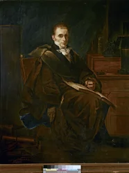 Retrato de René-Théophile-Hyacinthe Laennec (óleo sobre lienzo)