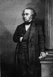 Retrato de Richard Cobden (1804-1865), industrial y político inglés. Grabado en "Le Magasin Picturesque"